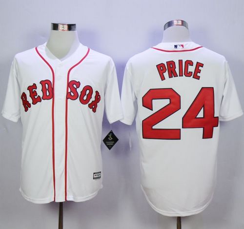 Red Sox #24 David Price White New Cool Base Stitched MLB Jersey